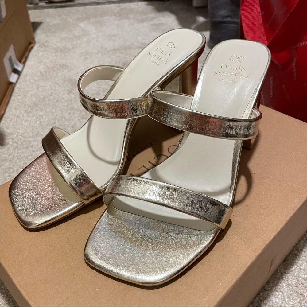 Vici gold heeled sandals